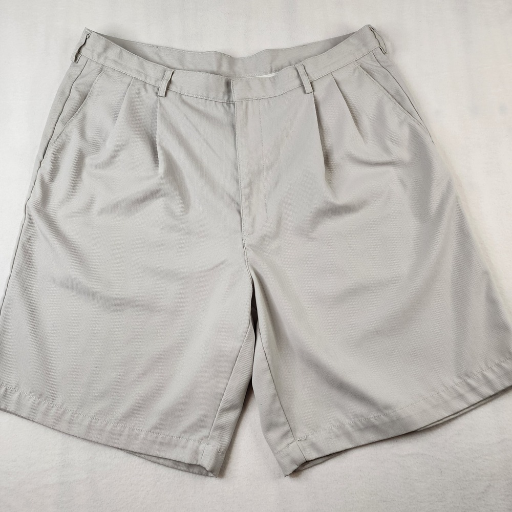 Nike Golf Pleated Shorts Mens 36 Dri-FIT‎ Tan Textured S30701HZT